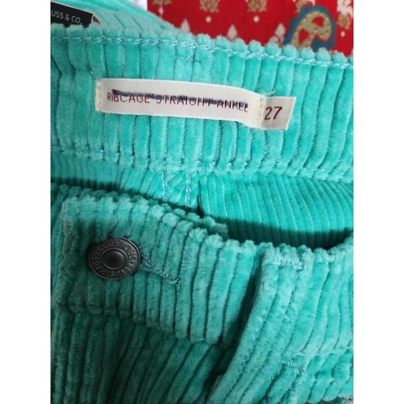 Levi’s Ribcage Straight Ankle Corduroy Pants Women’s Size 27. B20 - Picture 5 of 9